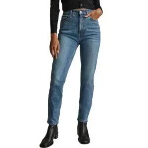 EVERLANE The Cheeky Jean Womens SIze 26 Blue Denim Straight Leg High Rise‎ Pants